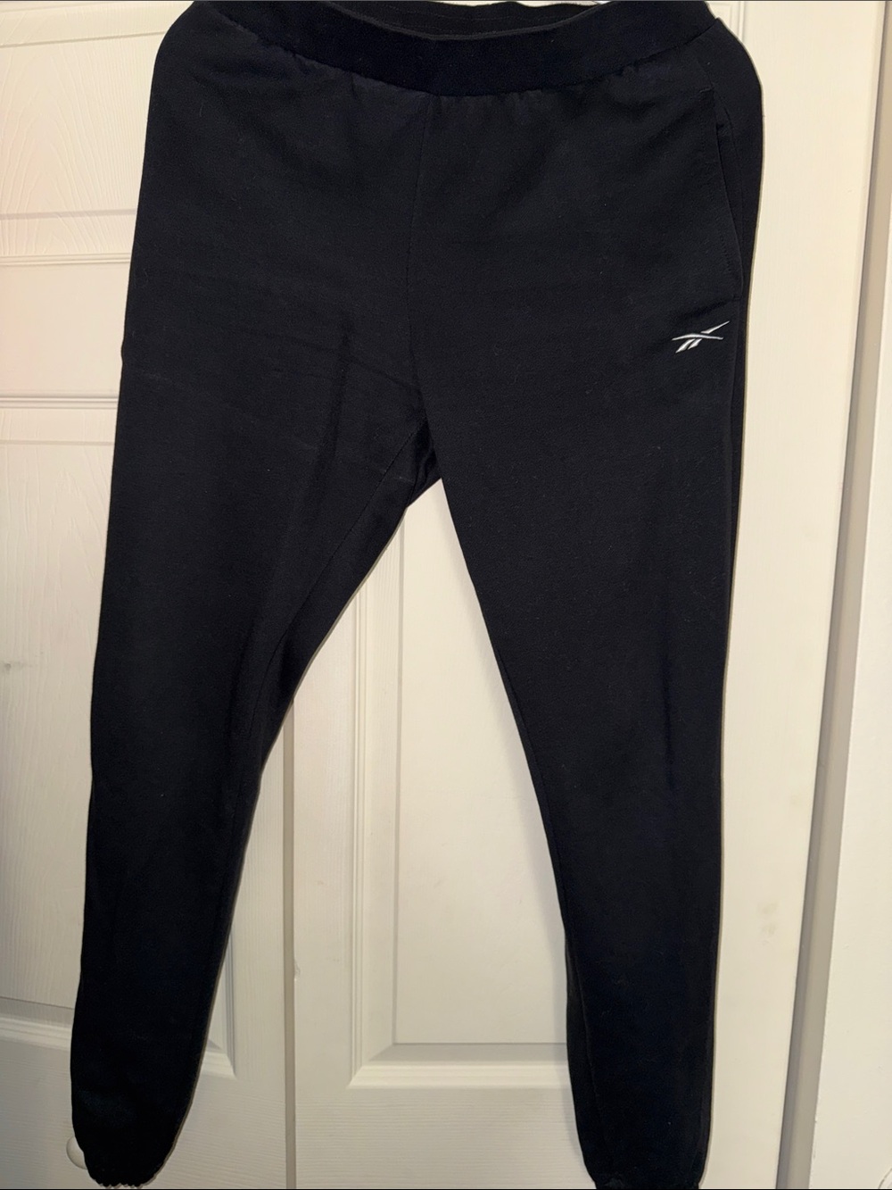 Reebok Kids Black Jogger Sweatpants with Subtle Logo